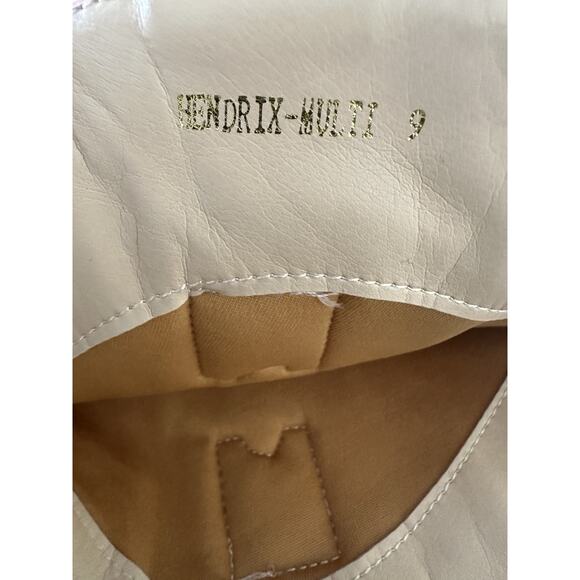 Azalea Wang Hendrix Western Cowboy Boot Knee High Pink/Orange Metallic Sz 9 - Picture 12 of 12